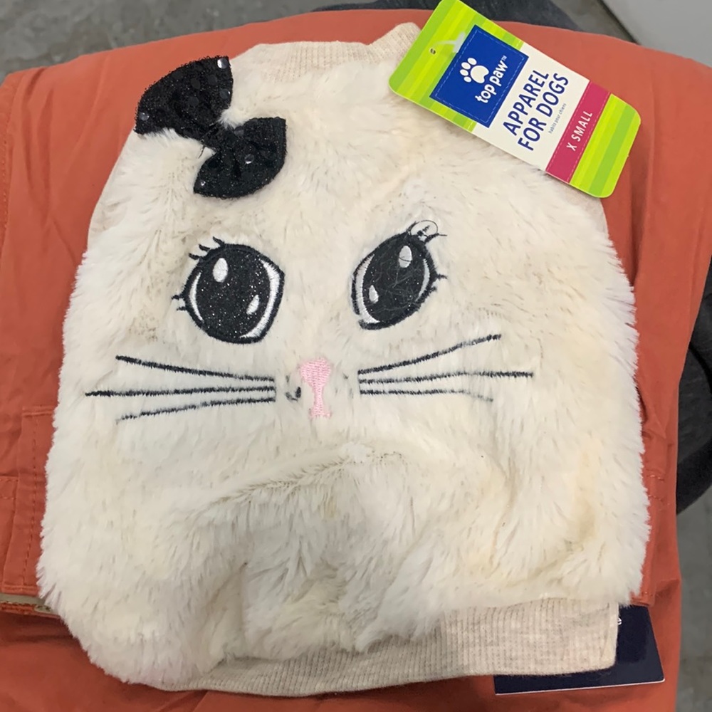 Furry Face dog sweater